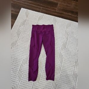 LULULEMON PINK FUCHSIA STRETCH PANTS NO SIZE TAG MEDIUM